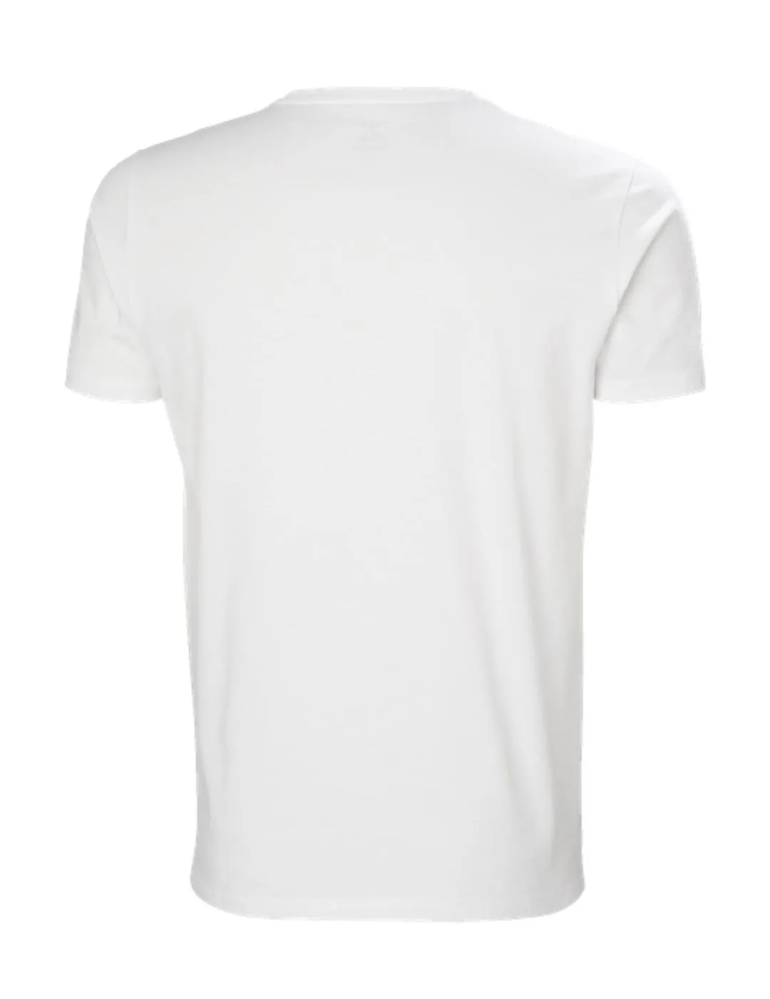 Camiseta Helly Hansen blanca logo color manga corta hombre