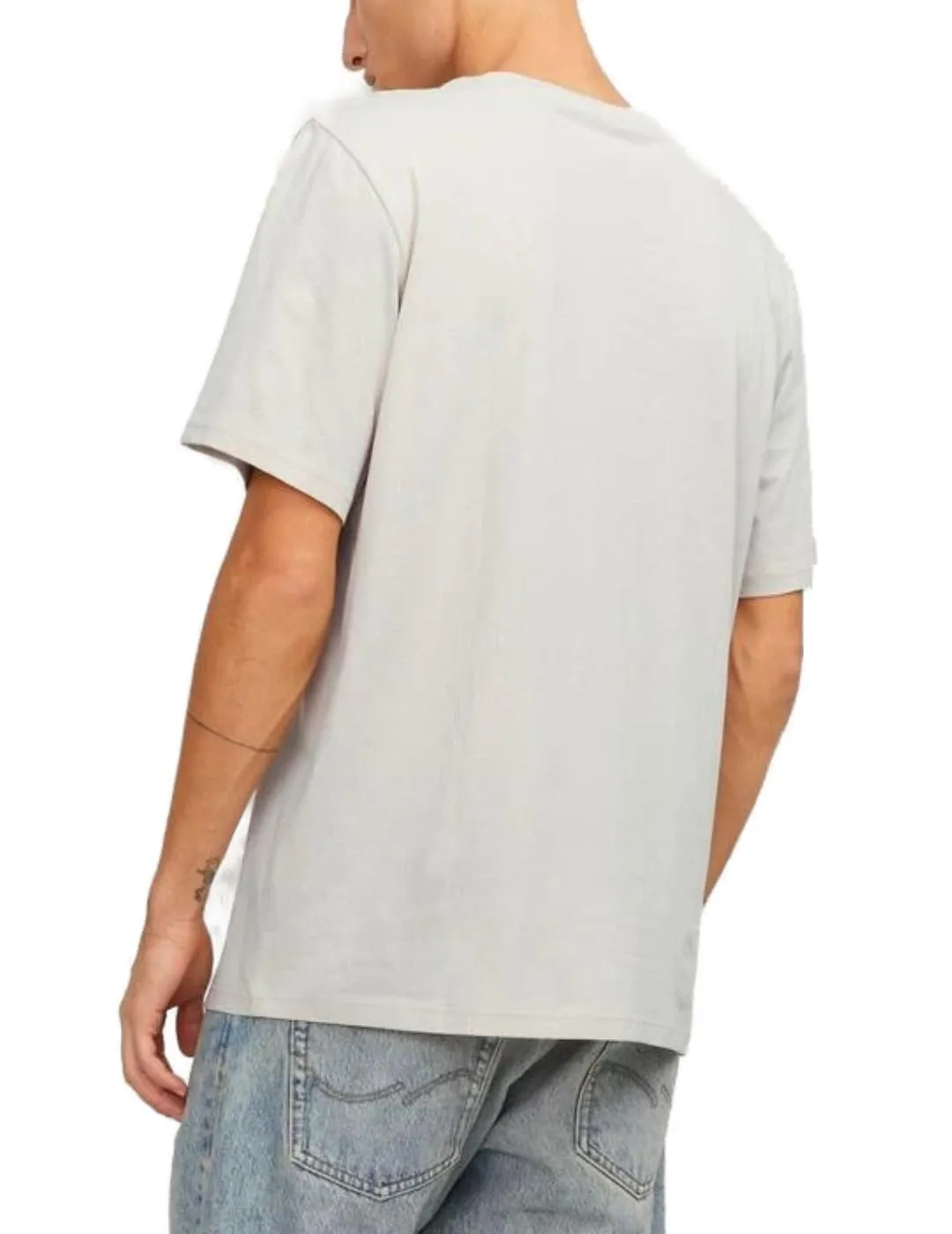 Camiseta Jack&Jones Cobin beige manga corta para hombre