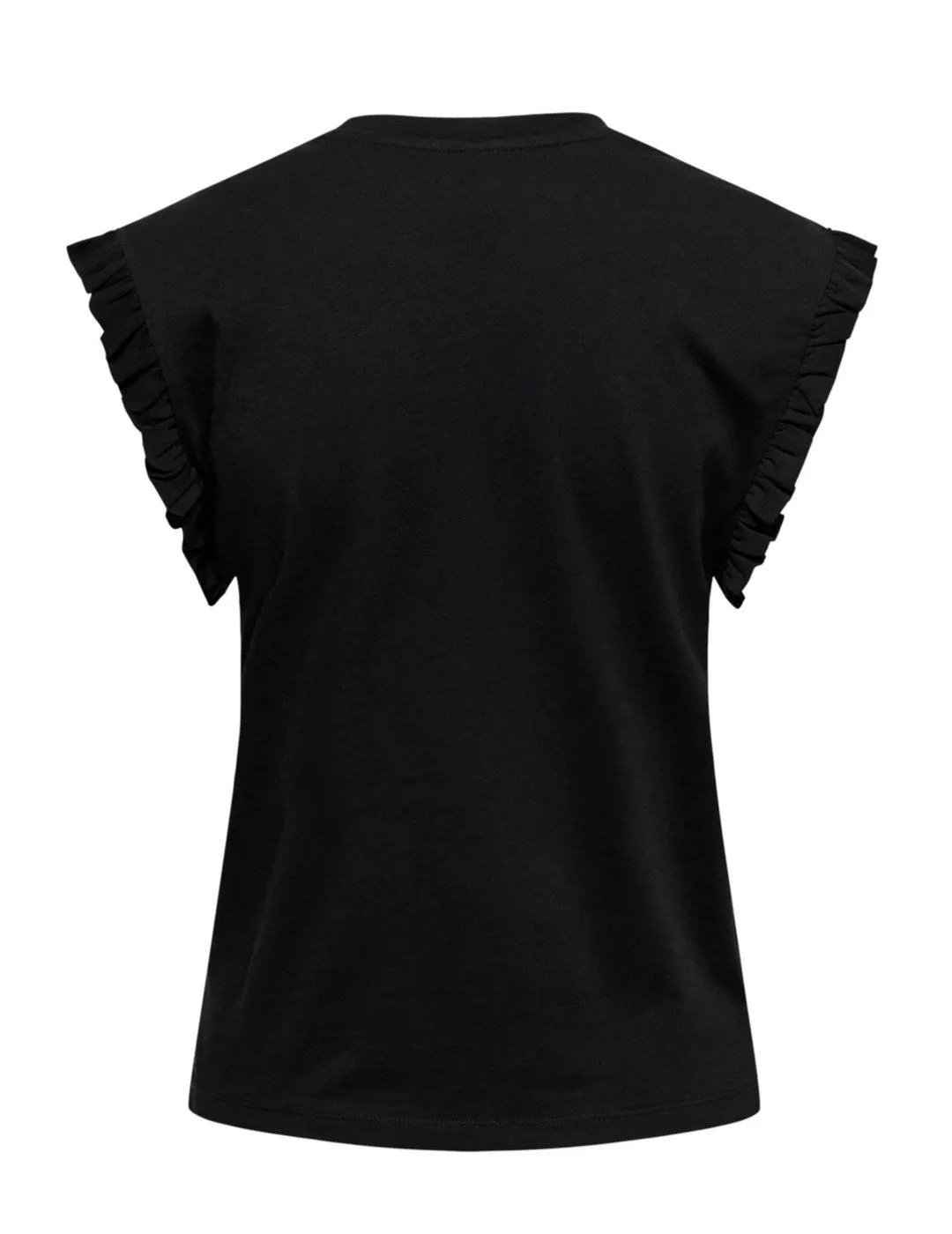 Camiseta Only Filippa negro manga corta para mujer