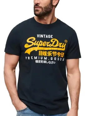 Camiseta Superdry Vi Duo negro manga corta para hombre