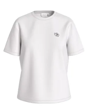 Camiseta Vila Sybil blanca Two Heart manga corta para mujer