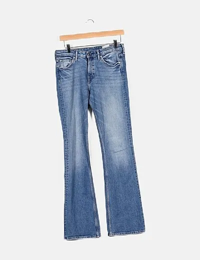 H&M Jeans efecto desgastado acampanados