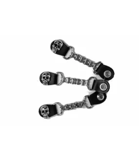 Juego extensores para chaleco 3 vest extender set Skull biker Chain AC8184K