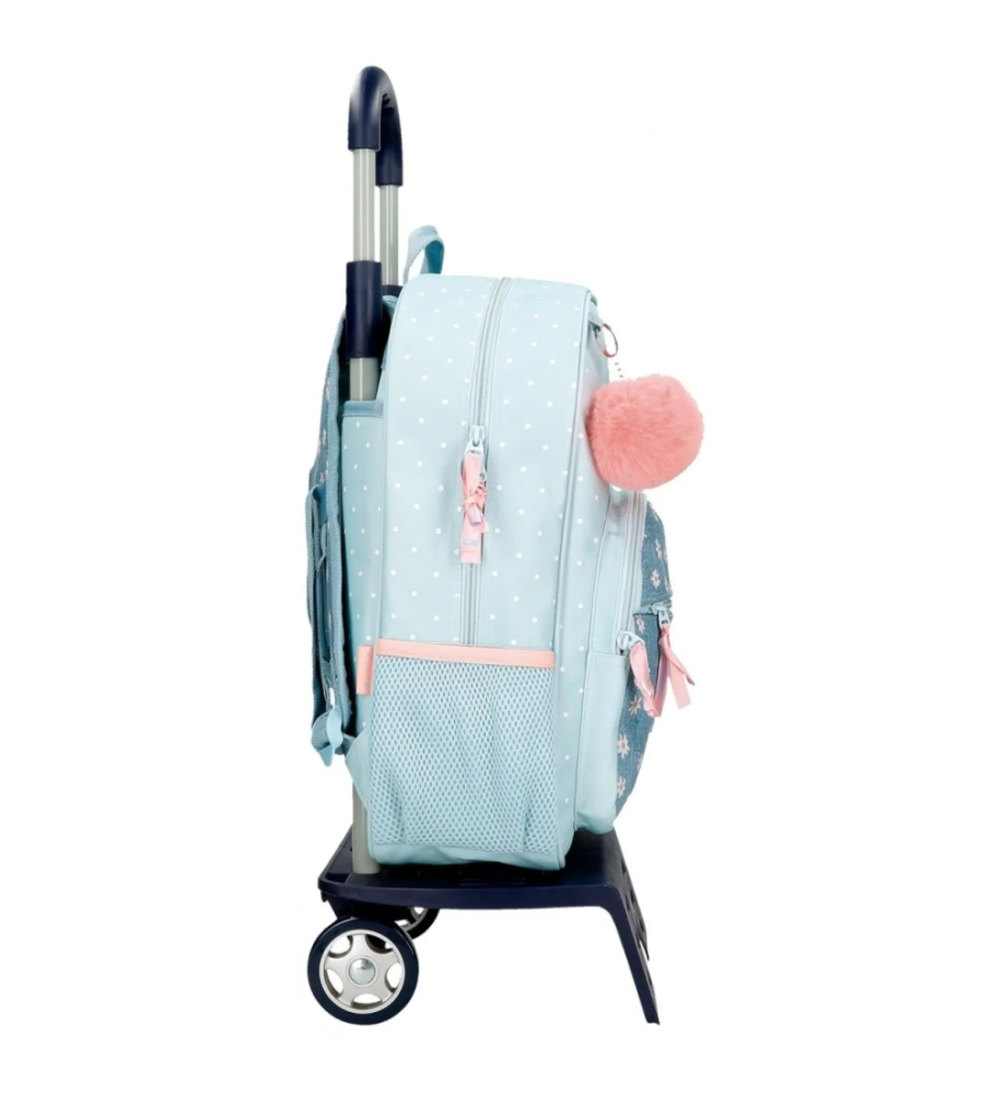 Mochila escolar Movom Live your dreams 38 cm con carro azul turquesa