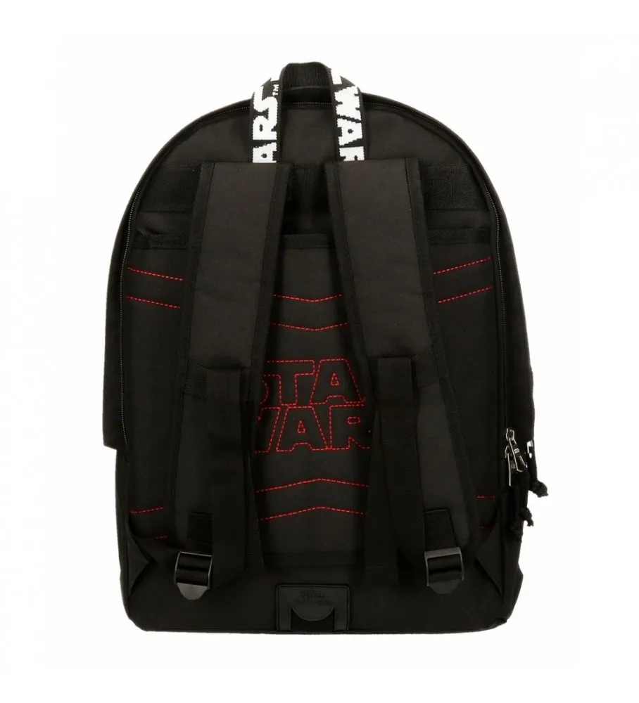 Mochila Escolar Star Wars Space Mission 44cm con portaordenador adaptable a trolley negro