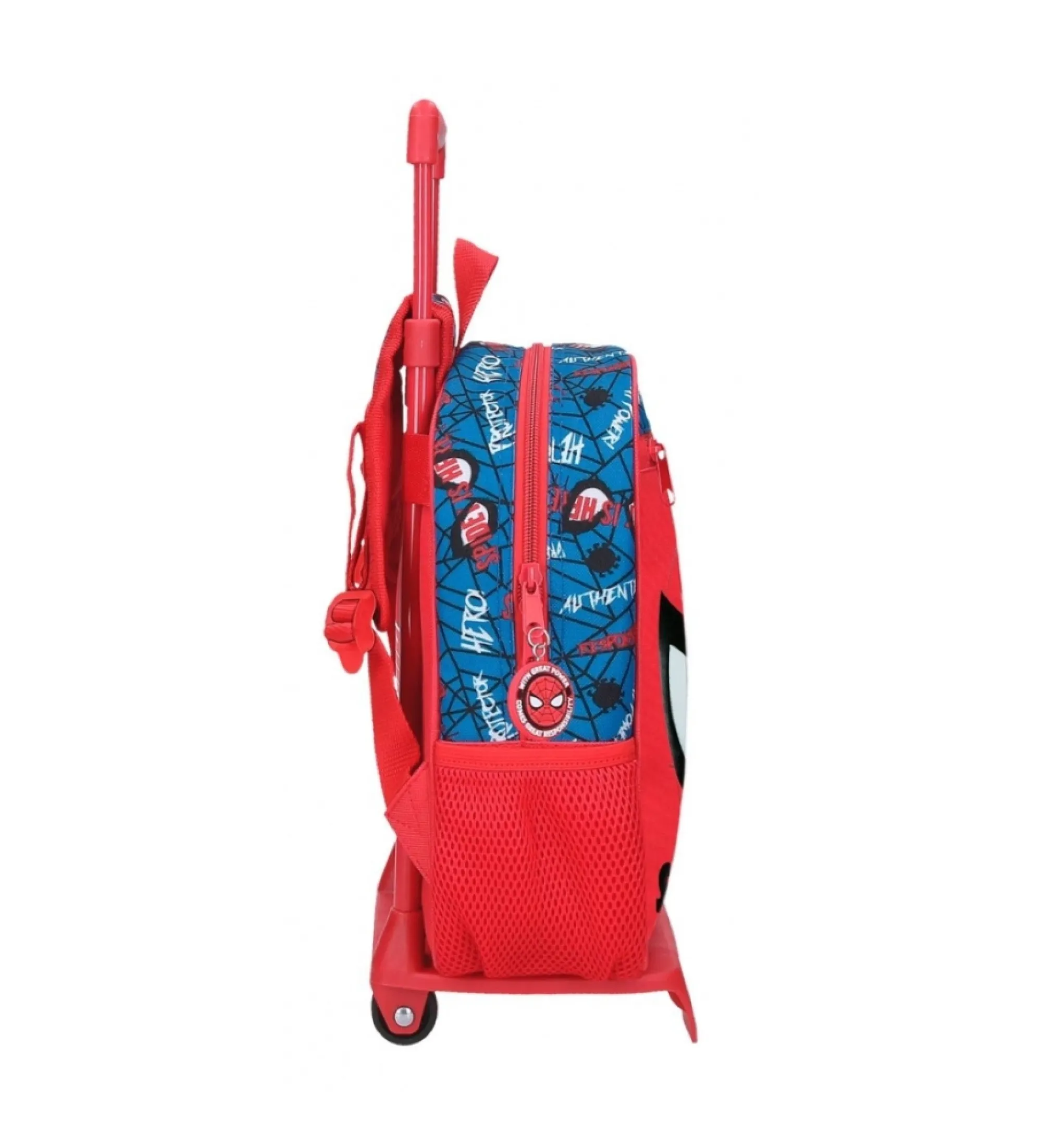 Mochila preescolar Spiderman Authentic con carro rojo