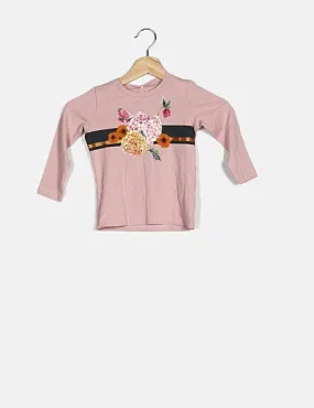 Name it Camiseta manga larga rosa floral