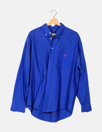 Ralph Lauren Camisa azul manga larga