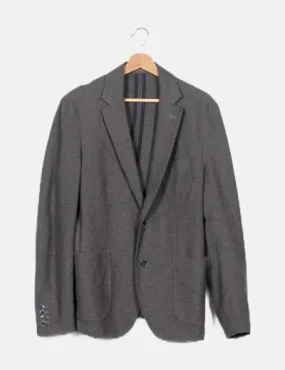 Scotta 1985 Blazer gris manga larga