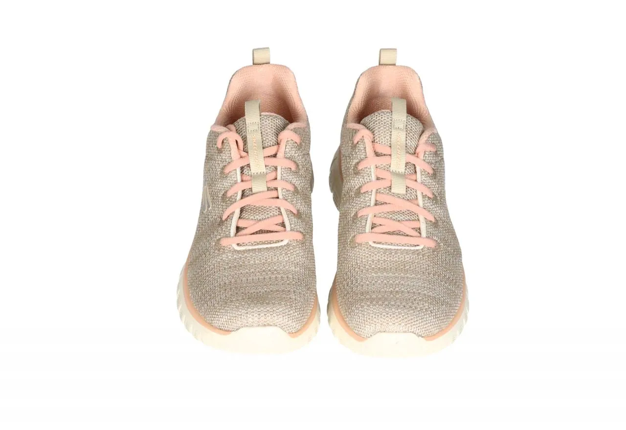 Sneaker Nylon Taupe Filo Salmon Piso Blanco Machine Washable