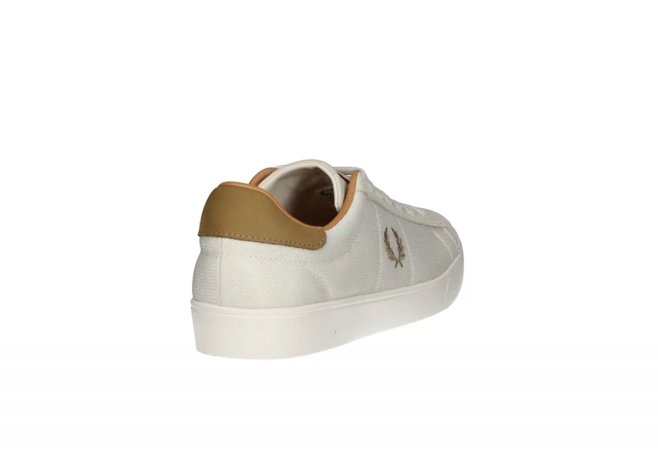 Sneaker Nylon/nobuck Beig Logo y Pieza Talon Taupe