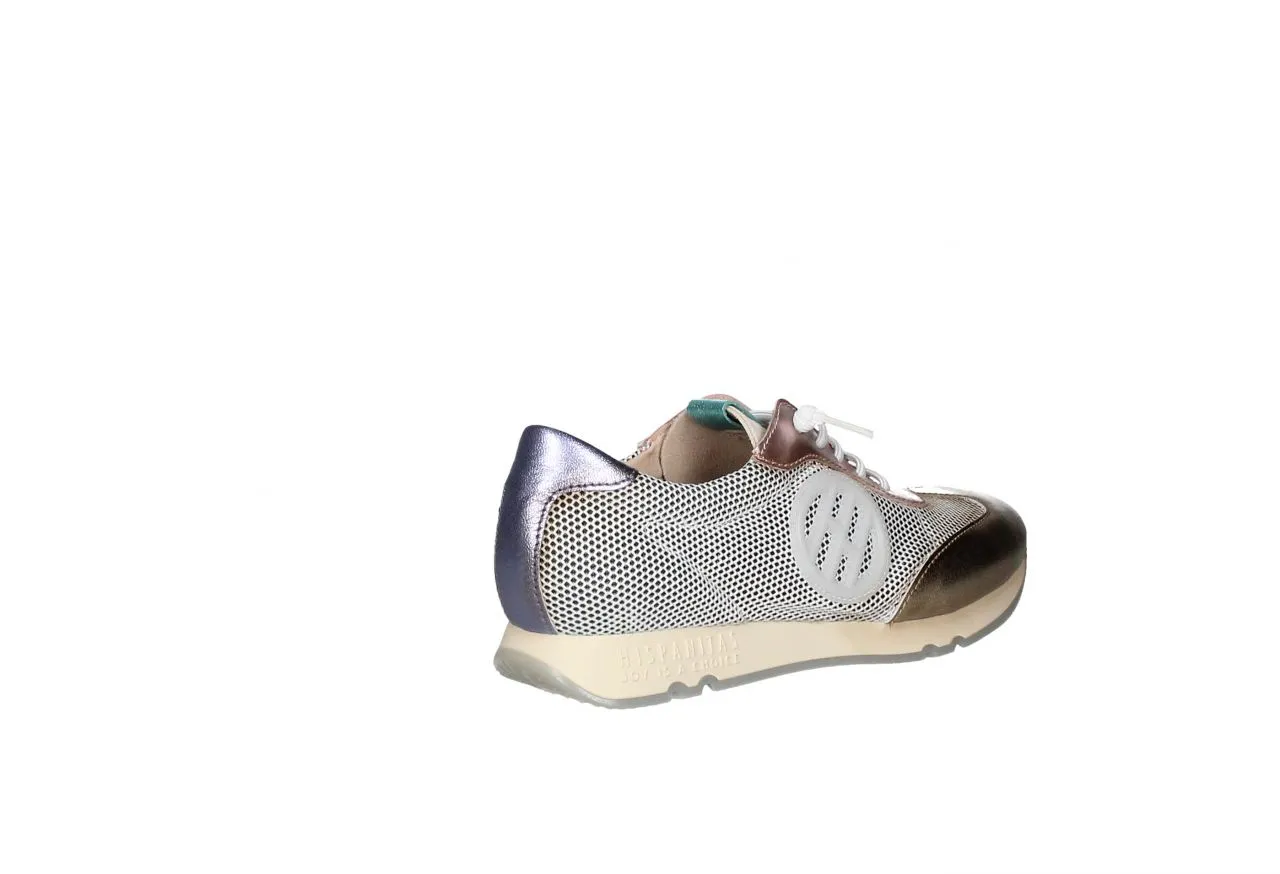 Sneaker Piel/rejilla Dorado/blanco Talon Lila