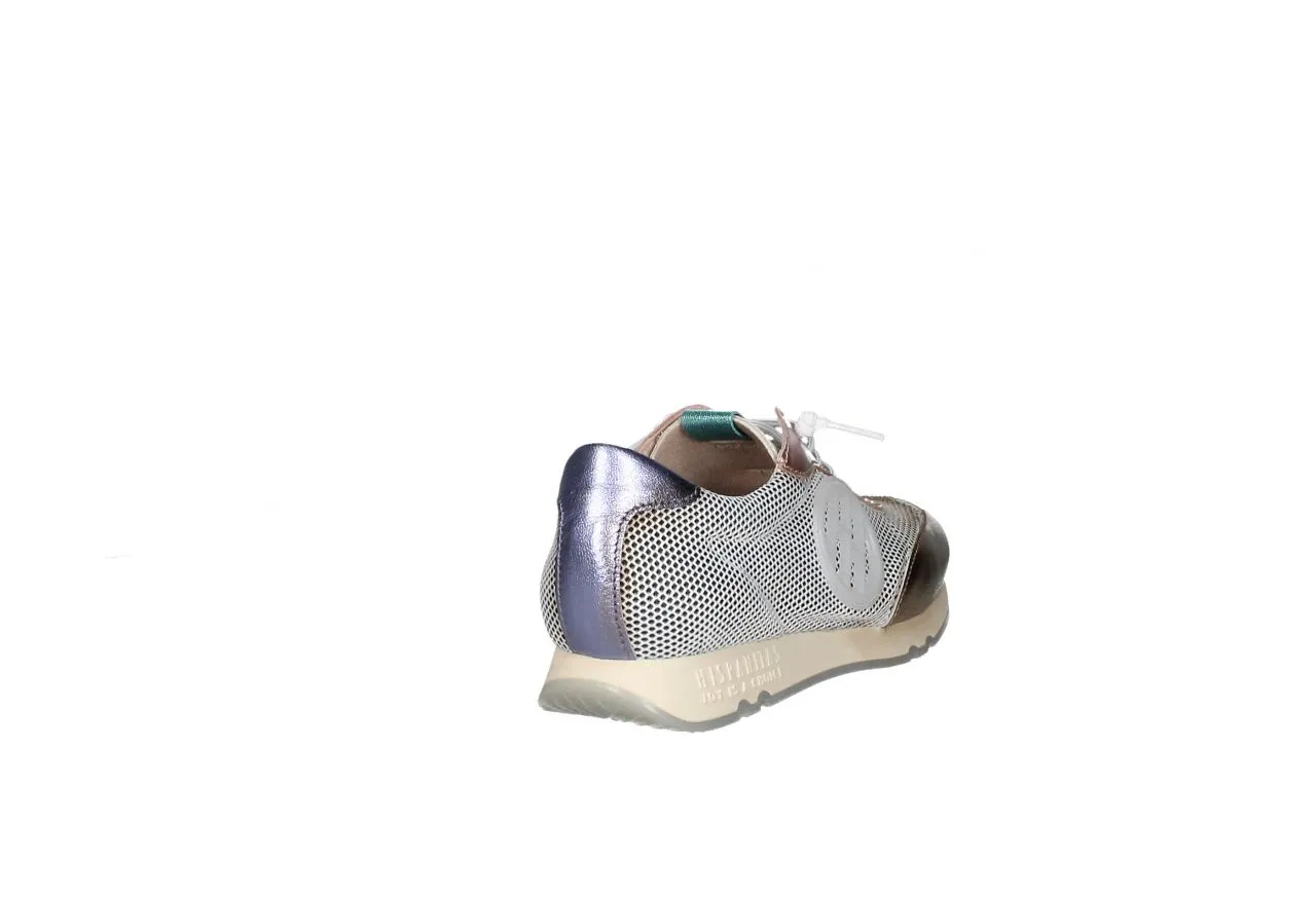 Sneaker Piel/rejilla Dorado/blanco Talon Lila