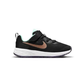 Zapatillas infantiles - Nike Revolution 6 NegroDorado - DD1095-005