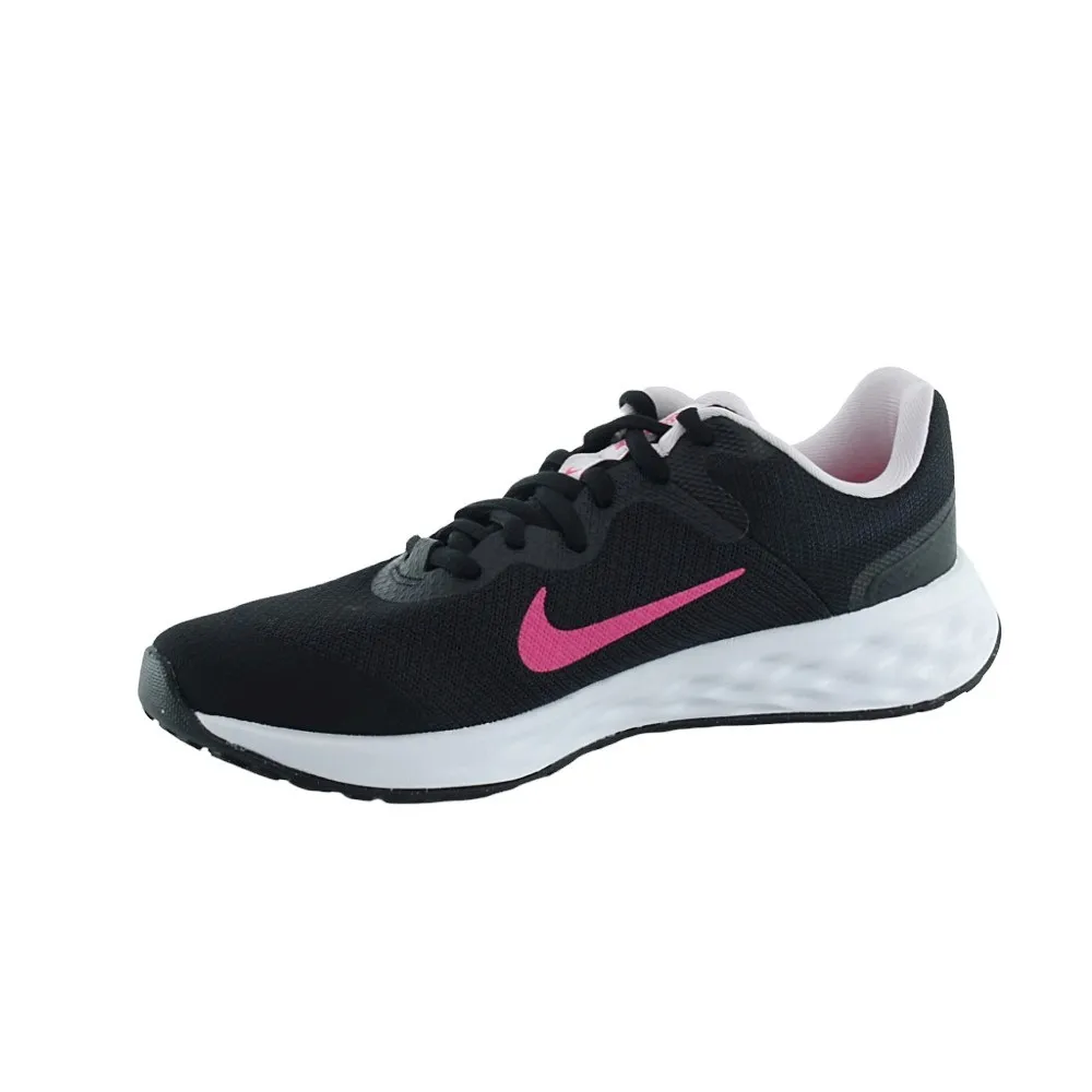 Zapatillas Nike Revolution 6 ittle Negro-Rosa c