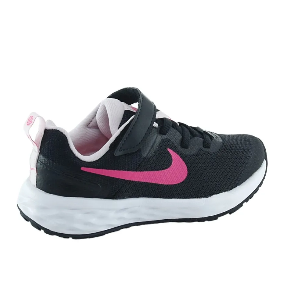 Zapatillas Nike Revolution 6 Little Kids Negro-Rosa