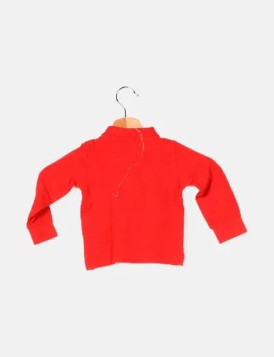 Zara Polo rojo manga larga