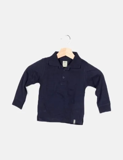 Zybaby outwear Polo azul marino manga larga