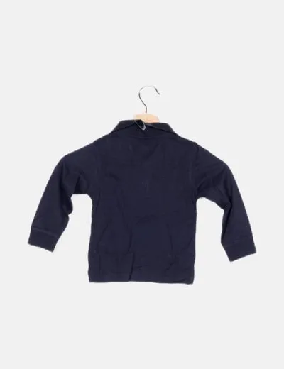 Zybaby outwear Polo azul marino manga larga